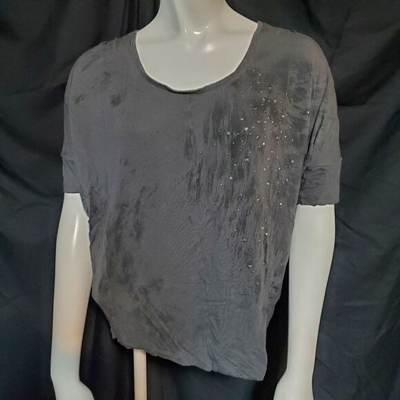 Express Gray & Black Short Sleeve Tee Shirt (XS) - Picture 2 of 5